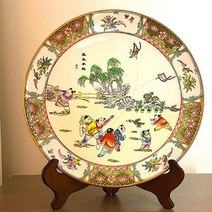 Decorative Asian Ceramic Plate